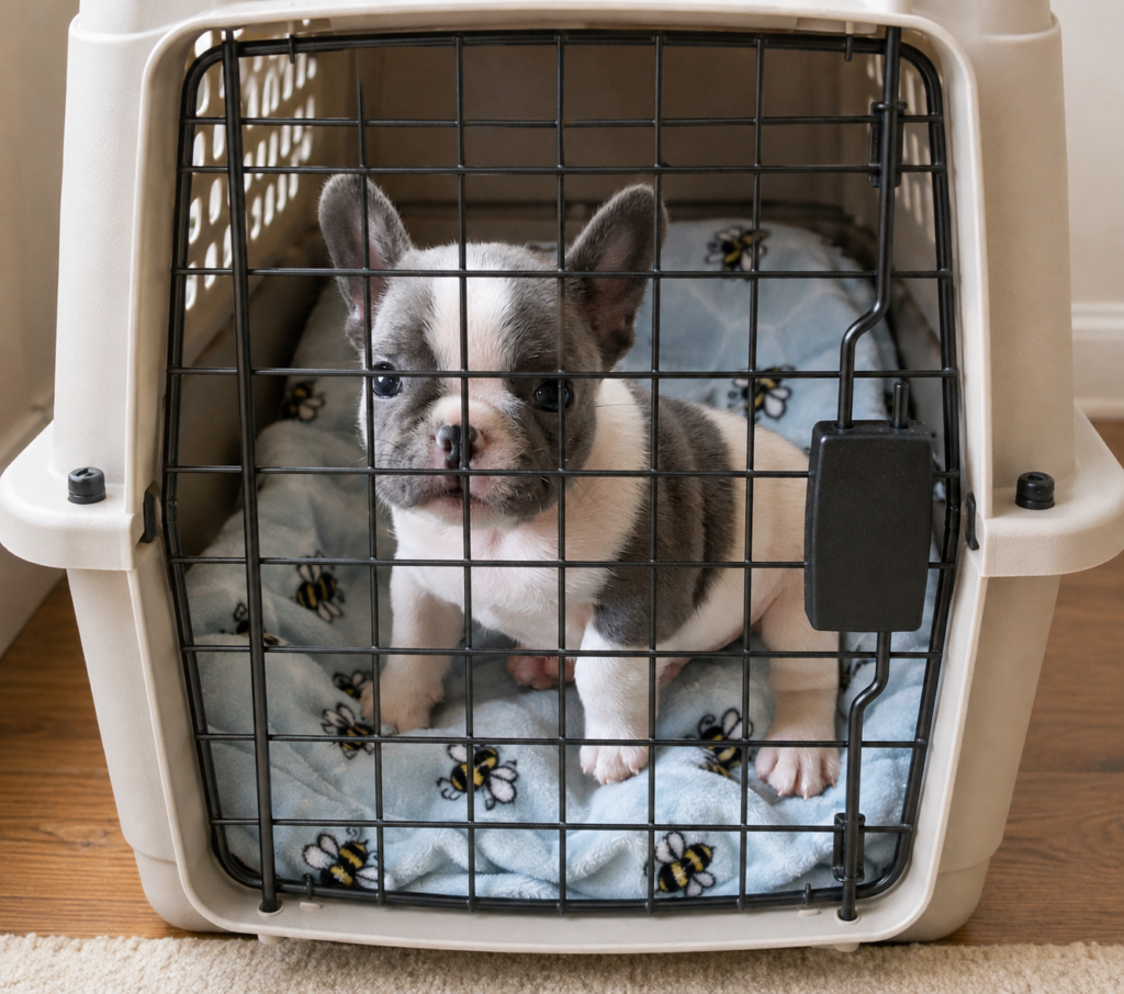 French Bulldog puppy travel